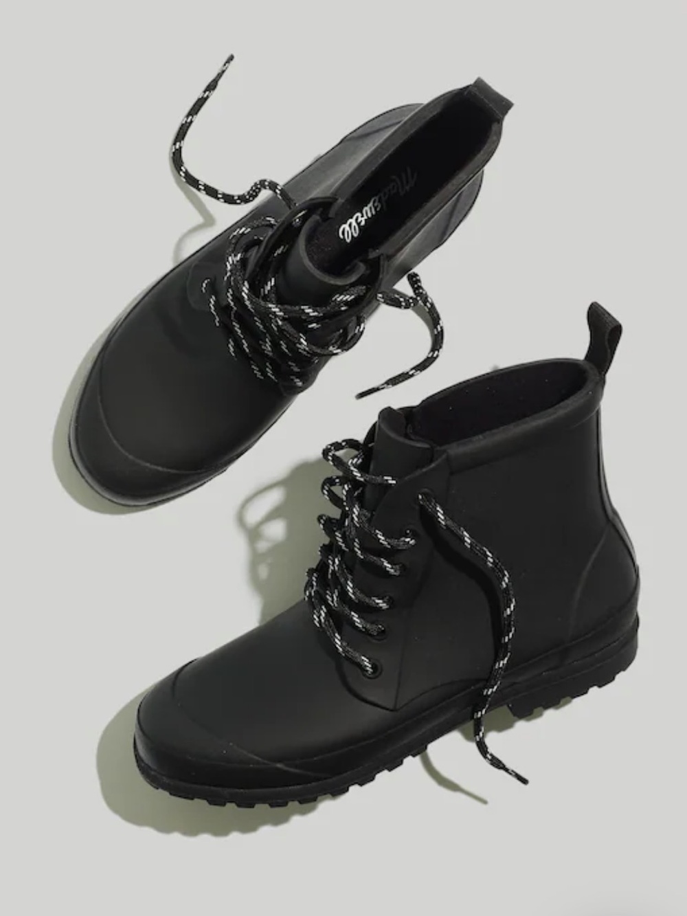 The Lace-Up Lugsole Rain Boot
